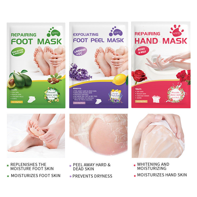 Foot and Hand Mask Set