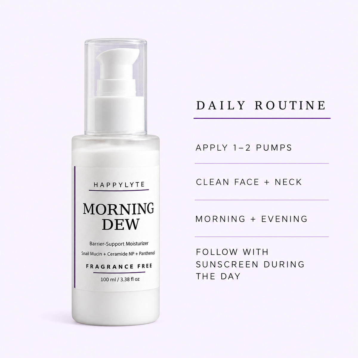Morning Dew Face moisturizer with Snail Essence