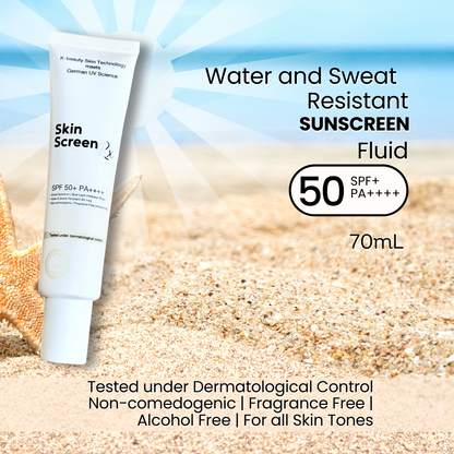 Skin ScreenRx Sunscreen SPF 50+| No White Cast | No Sting | Suitable for Sensitive or Acne Prone Skin