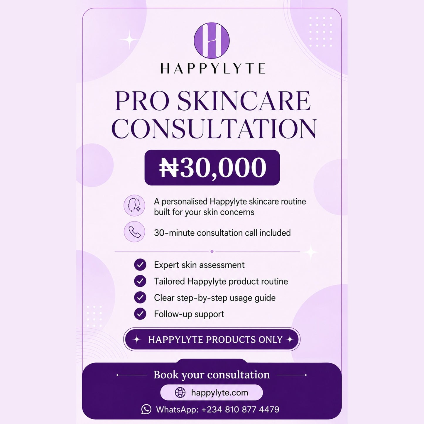 Pro Skincare Consultation Plan